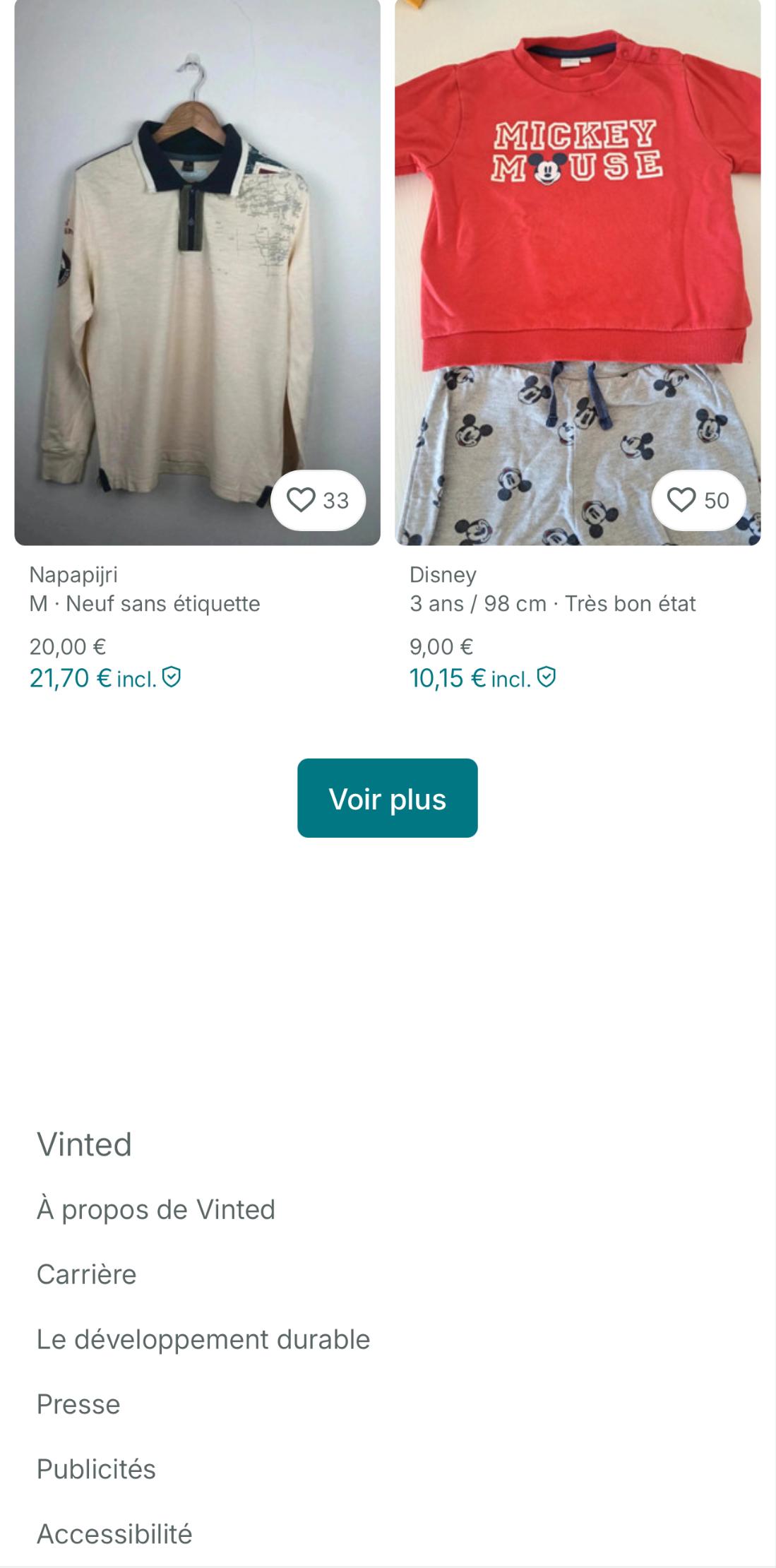Promotions Vinted