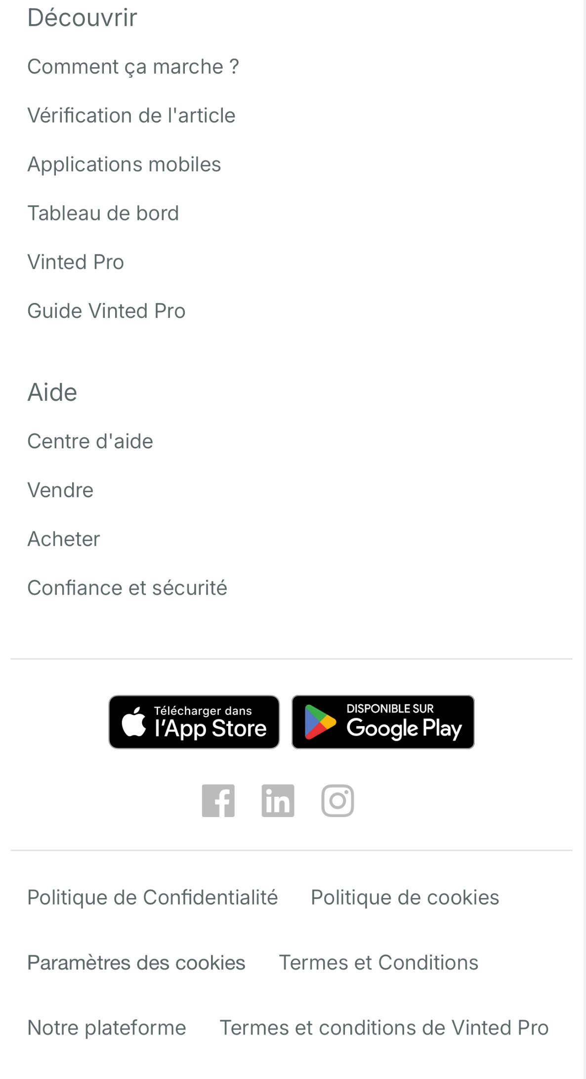 Promotions Vinted